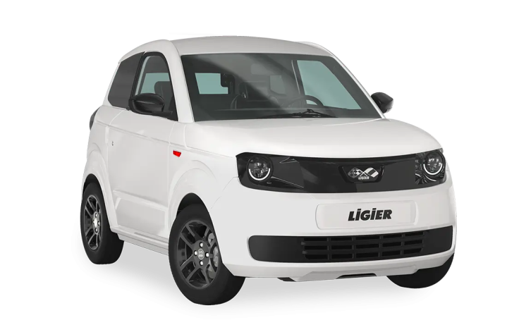 Vue avant d’un véhicule MYLI I.deal Corse